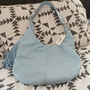 HOBO Gardner shoulder bag in pale blue
